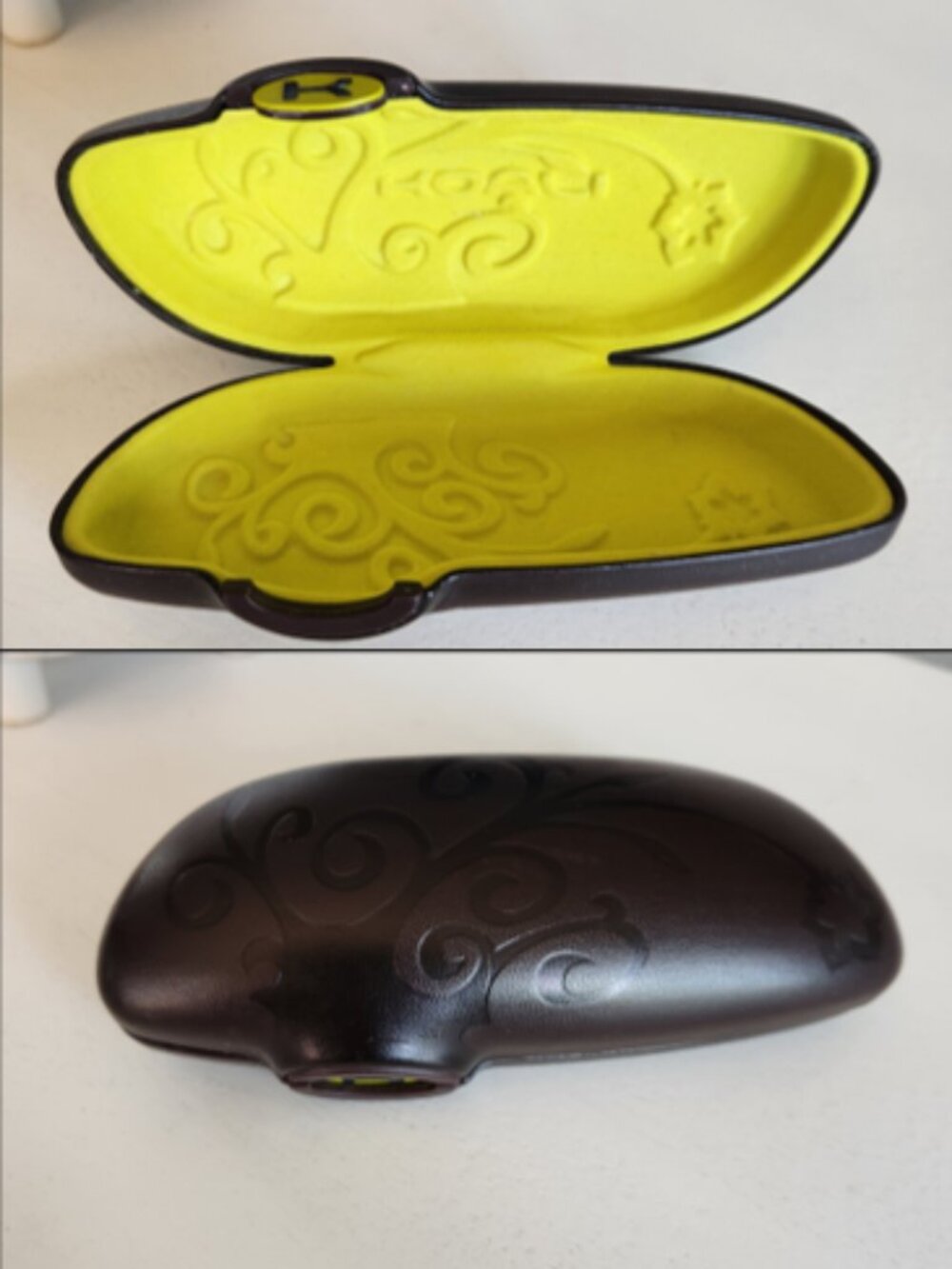 Koali by Morel Hard Shell Brown Eyeglass Case